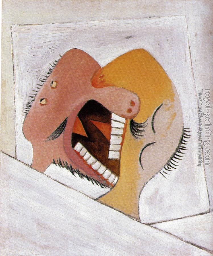 Pablo Picasso : the kiss II